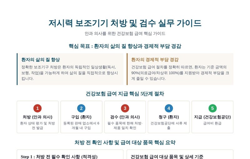 저시력 보조기기 처방 및 검수 실무 가이드 표지